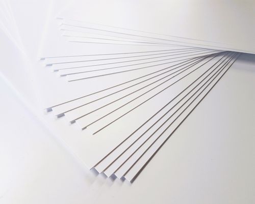 Plasticard Sheet White Matt High Impact Polystyrene HIPS 0.25 0.50 0.75 1mm — image 2