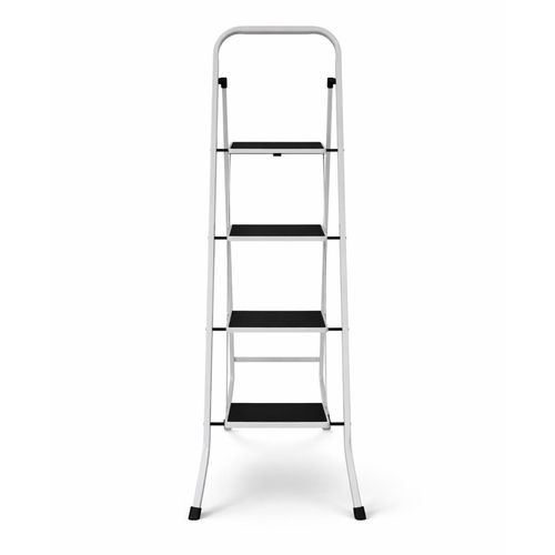 NEW! Foldable 4 Step Ladder Stepladder Non Slip Tread Safety Steel Step — image 8