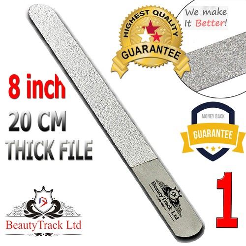 Branded Professional Diamond Deb Foot Care Skin Podiatry And Nail File Steel 8"