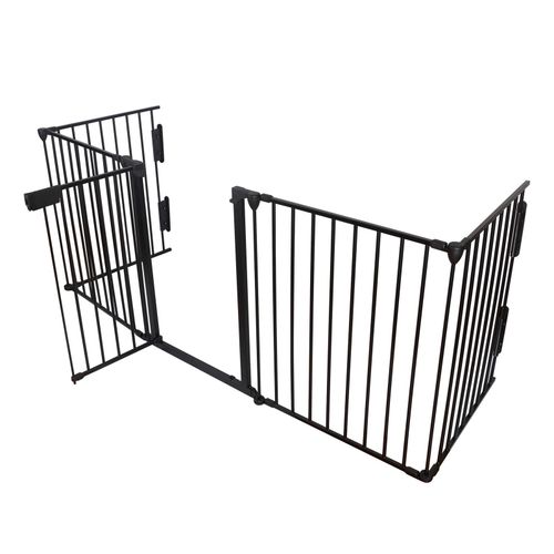 Baby Safety Fence Hearth Fire Gate Metal BBQ Pet Dog Cat PlayPen Fireplace Guard — image 2