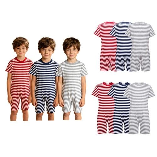 UK 3PCS Kids Special Needs Adaptive Clothing Sensory Clothes Anti-strip Romper