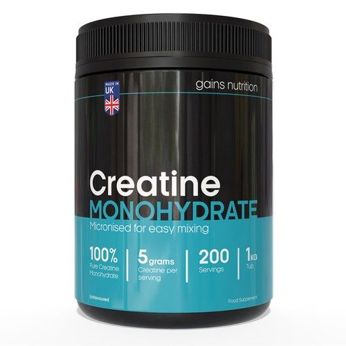 Creatine Monohydrate Powder 100 Servings 500g Tub Increase Muscle Mass 100% Pure