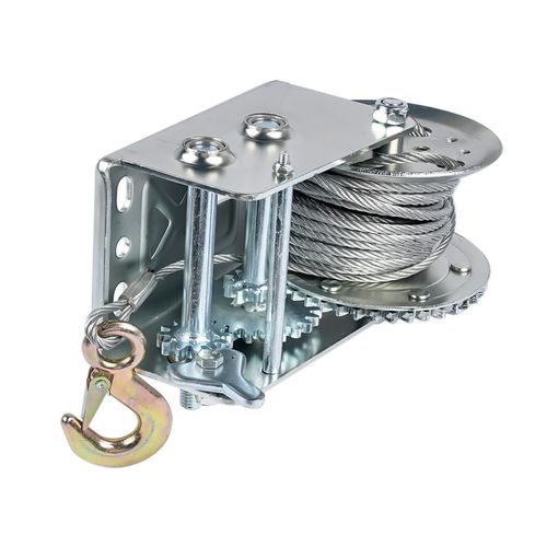 2500 lbs Hand Winch Boat Winch + Wire Rope Approx. 5 mm Diameter and 10 m Long — image 8