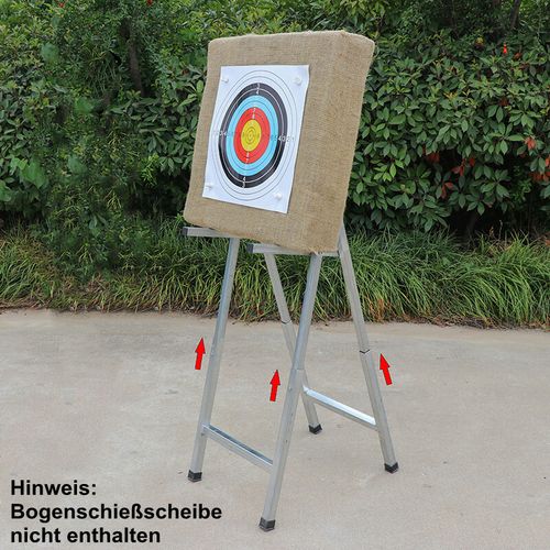 For Outdoor Foldable Metal Archery Target Stand Archery Target Shelf Retractable — image 1