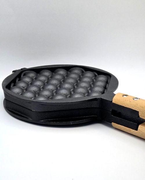 Bubble Waffle Maker Pan Flip Easy Clean Non-Stick Mould
