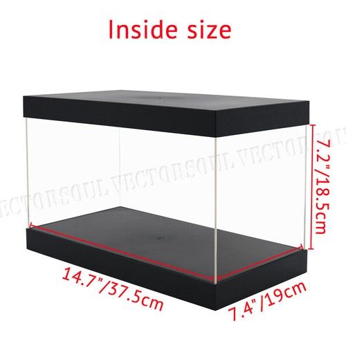 Large Acrylic Display Case Perspex Clear Box Dustproof Action Figure Collectible