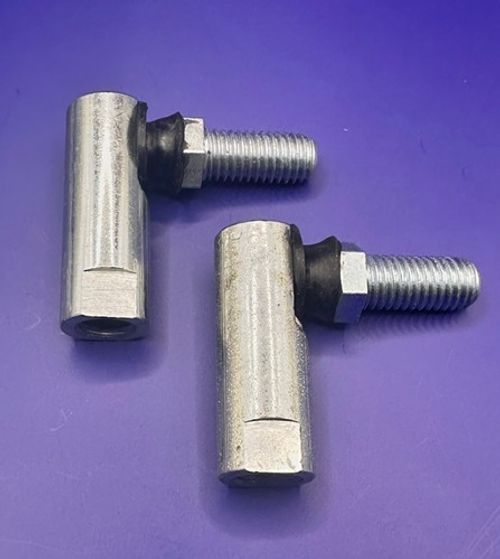 1/4" UNF Ball Joint Tie Rod End Zinc Plated, Neoprene Gaiter. Pack of 2.