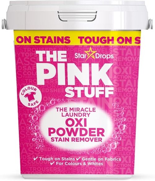 The Pink Stuff Miracle Laundry Oxi Powder Stain Remover for Colours 1kg
