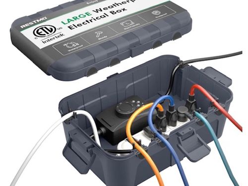 6 Cable Large Outdoor Electrical Junction Box IP54 Waterproof Cable Grey Wiring — image 8