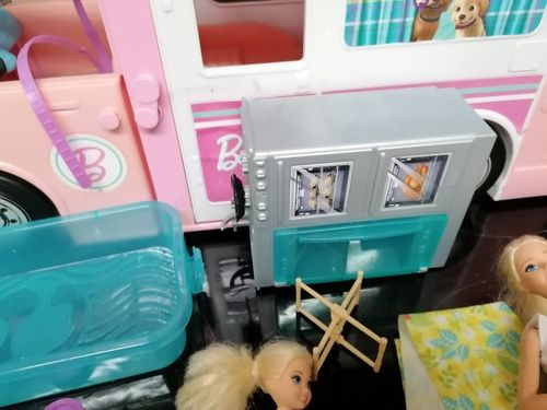 Barbie 3-in-1 DreamCamper Van RV Vehicle Playset & Accessories Bundle + 2 dolls — image 4