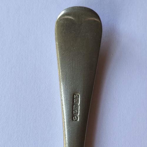 Job Lot 3 Vintage Spoons WW2 1940 RAF Air Ministry AM Bisby, EPNS & Burma Silver — image 10