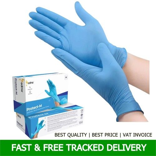 Nitrile Disposable Gloves Powder & Latex Free Food Tattoo Work 100 500 1000 2000