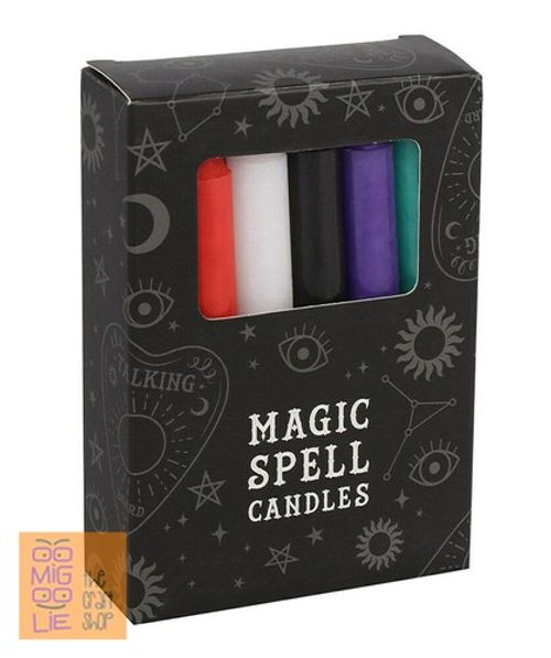 SPELL CANDLES *Witch Pagan Wiccan Protection Love Success Luck Magic *Box of 12*