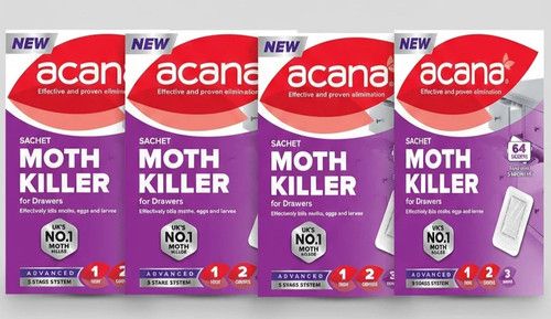 Acana Sachet Moth Killer Repellent Freshener Fabric Lavender For 3 Months New UK