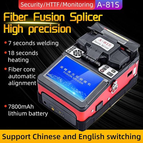 A-81S FTTH Fully Automatic Mini Optic Fiber Fusion Splicer With Wire Stripper — image 8