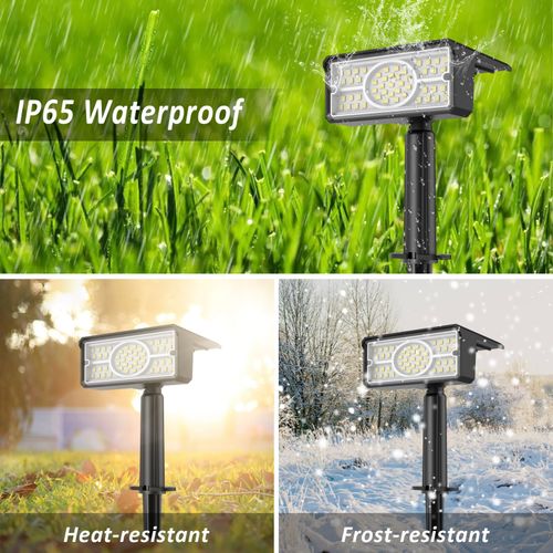 T-SUN 2Pack 49LED Solar Spot Lights Garden Light Landscape Solar Wall Lights UK — image 5