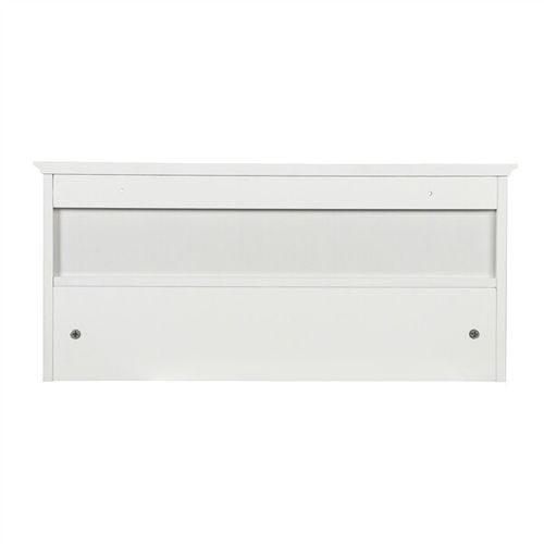 Wall-mounted Coat Rack Shelf Clothes Hooks With 2 Open Storage Shelves, White — image 10