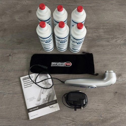 Ultralieve UT1031 Personal Ultrasound Therapy Device With 6 Bottles Gel
