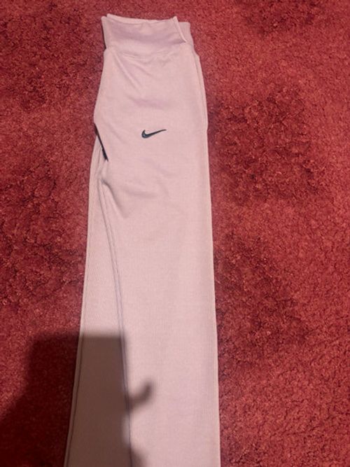 Nike Pro Women’s Activewear Leggings Blue & Beige Size L Regular Athleisure
