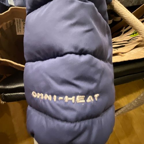 Columbia Omni-Heat Ladies Blue Puffer Jacket Hooded Full Zip Insulated Size XS — image 5