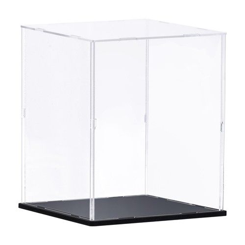 Clear Display Case Acrylic Box, Dustproof 30x30x40cm for Collectibles, Craft