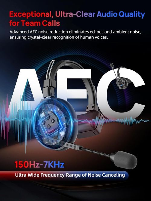 SYNCO XTALK X2 Wireless Intercom Headset System 2.4GHz 350M/1148FT For 2 Persons — image 6