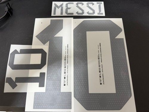 Official Dekographics Messi #10 Print Name set Number Argentina World Cup 2022