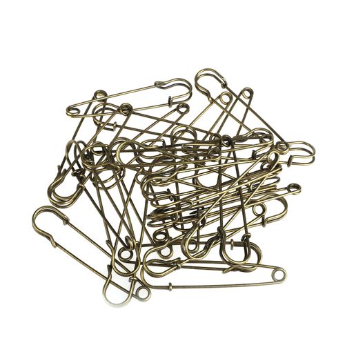 30Pcs/Set Large Heavy Duty Metal Safety Pins Brooch Pins DIY Sewing Tools — image 3