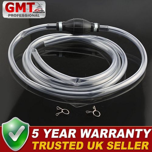 Hand Siphon Pump Petrol Diesel Water Oil Liquid Fuel Transfer Easy Use Pump UK — image 1