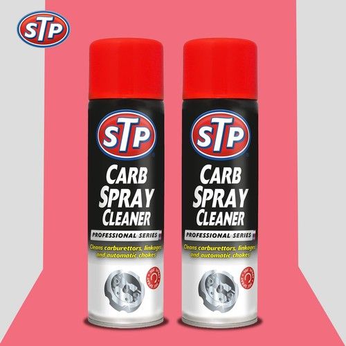 2 x STP Carb Cleaner Spray Carburettor Intake Spray Cleaner Professional 500ML