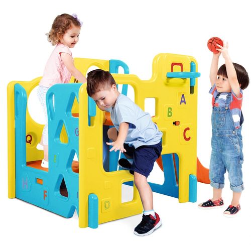 Grow'n Up Climb N Explore Play Gym Multi Play Centre Slide Basketball Toddler — image 4
