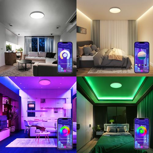 24W LED WiFi Ceiling Light RGB App Control and Remote Smart Colour Changing WF03 — image 8