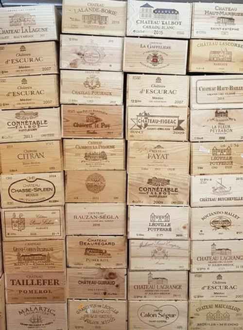 Wooden Wine Box Crate - 6 Bottle Size