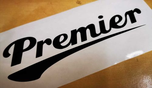 Premier Drum Logo Decal/Sticker Choice Of Colours — image 1
