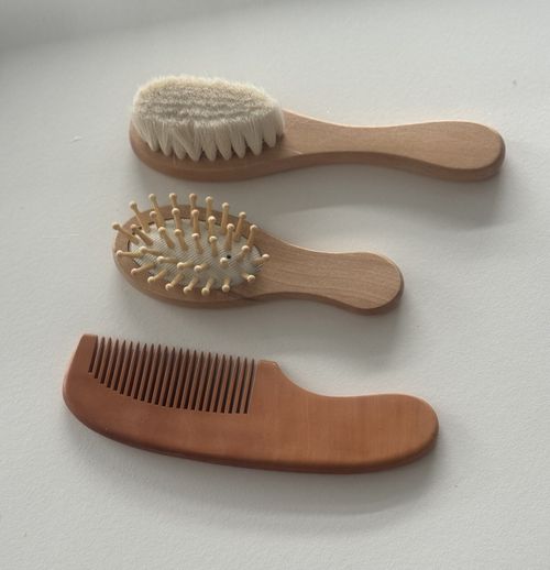 Personalised Baby Hair Brush Set Baby's First Brush Set Newborn Christening Gift — image 4