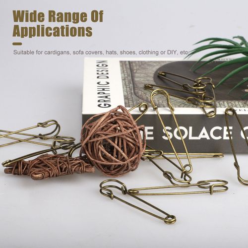30Pcs/Set Large Heavy Duty Metal Safety Pins Brooch Pins DIY Sewing Tools — image 10