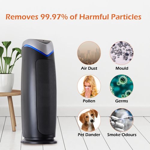 Air Purifier, HEPA Air Purifier with Ioniser & UV-C Eliminates viruses - 22 inch — image 8