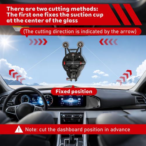 Heavy Duty Windshield Removal Tool Kit, 6" Suction Cup, Dual Cutting System & Wi — image 4