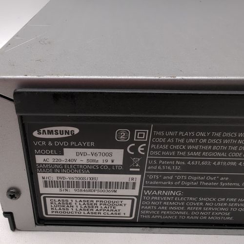 Samsung DVD-V6700S DVD Combo Player & 6 Head VHS VCR Recorder Silver Working — image 8
