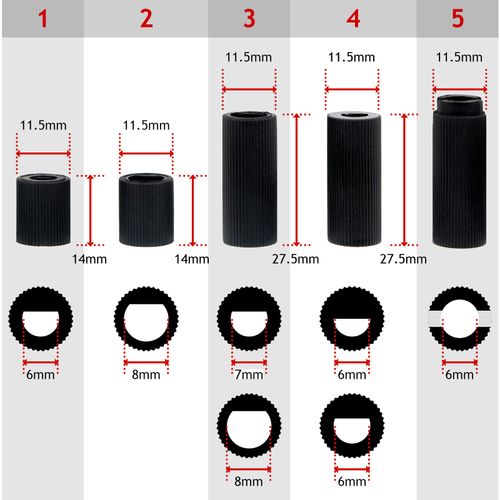 BBQ Control Knobs Adaptor Kit Grill Barbecue Knob Dials Switches x 4 + Adaptors — image 6