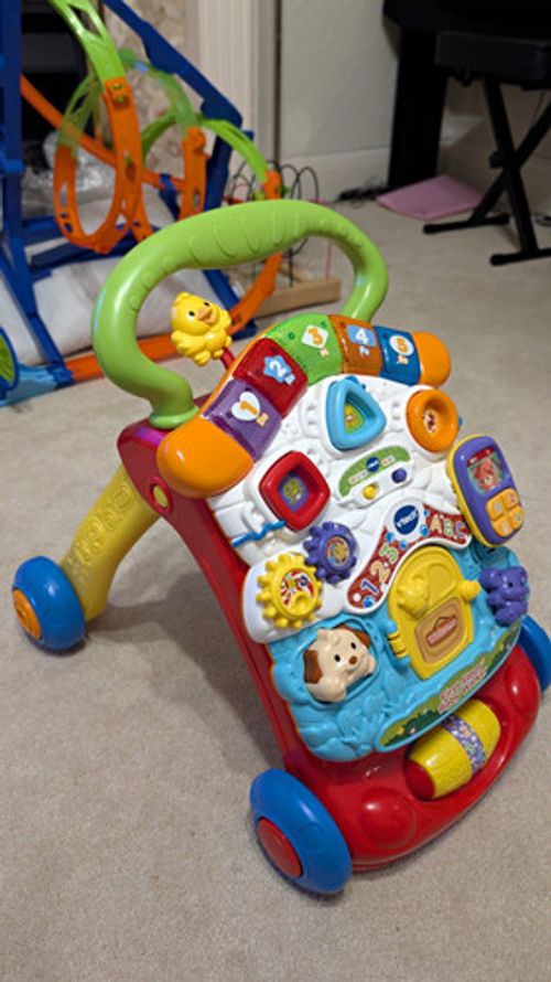 VTech First Steps Baby Learning Push Walker with Lights & Music
