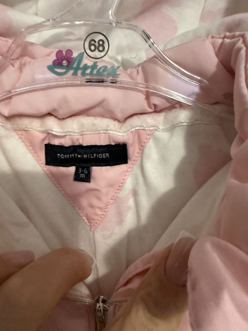 Tommy Hilfiger pink baby Girls snowsuit, size 68 (3–6 months) — image 3
