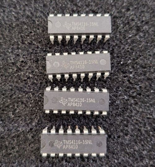Used and Tested 4 x TMS4116-15NL TI 4116 Lower RAM Chips - Sinclair ZX Spectrum.