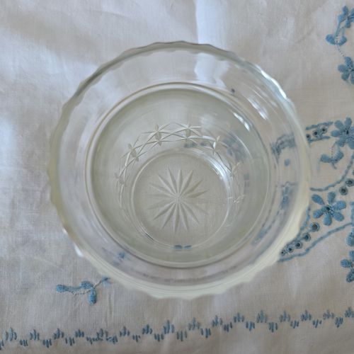 Vintage Cut Glass Preserve Jar EPNS Silver Plate Lid Condiment Pot 12cm — image 5