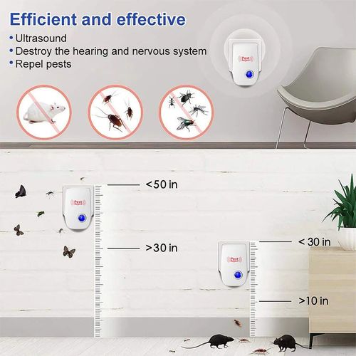 4x Ultrasonic Pest Repeller Indoor Electronic Repellent Plug in Pest Control UK — image 11