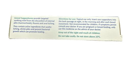 Anusol 3 Way Action Suppositories for Haemorrhoids Treatment - 12pack  EXP:09/28 — image 4