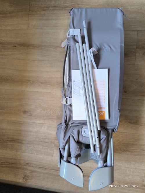 Joie Portable Foldable Travel Cot Playpen, Grey Fabric Rectangle — image 7