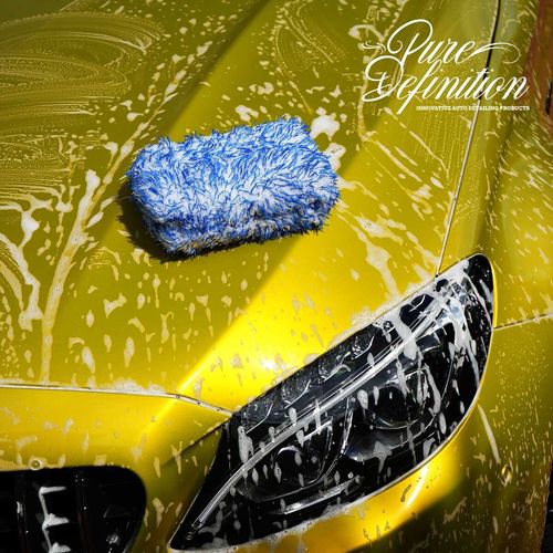 Car Cleaning Sponge Microfibre Pad 4 Pack Washing Auto Detailing Pure Definition — image 3