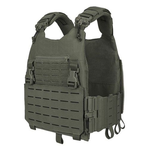 IDOGEAR Tactical Vest Airsoft Plate Carrier Laser Cut MOLLE Quick Release Camo