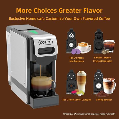 19BAR Multifunction Coffee Capsule Machine for Nespresso Original/Dolce Gusto.. — image 2